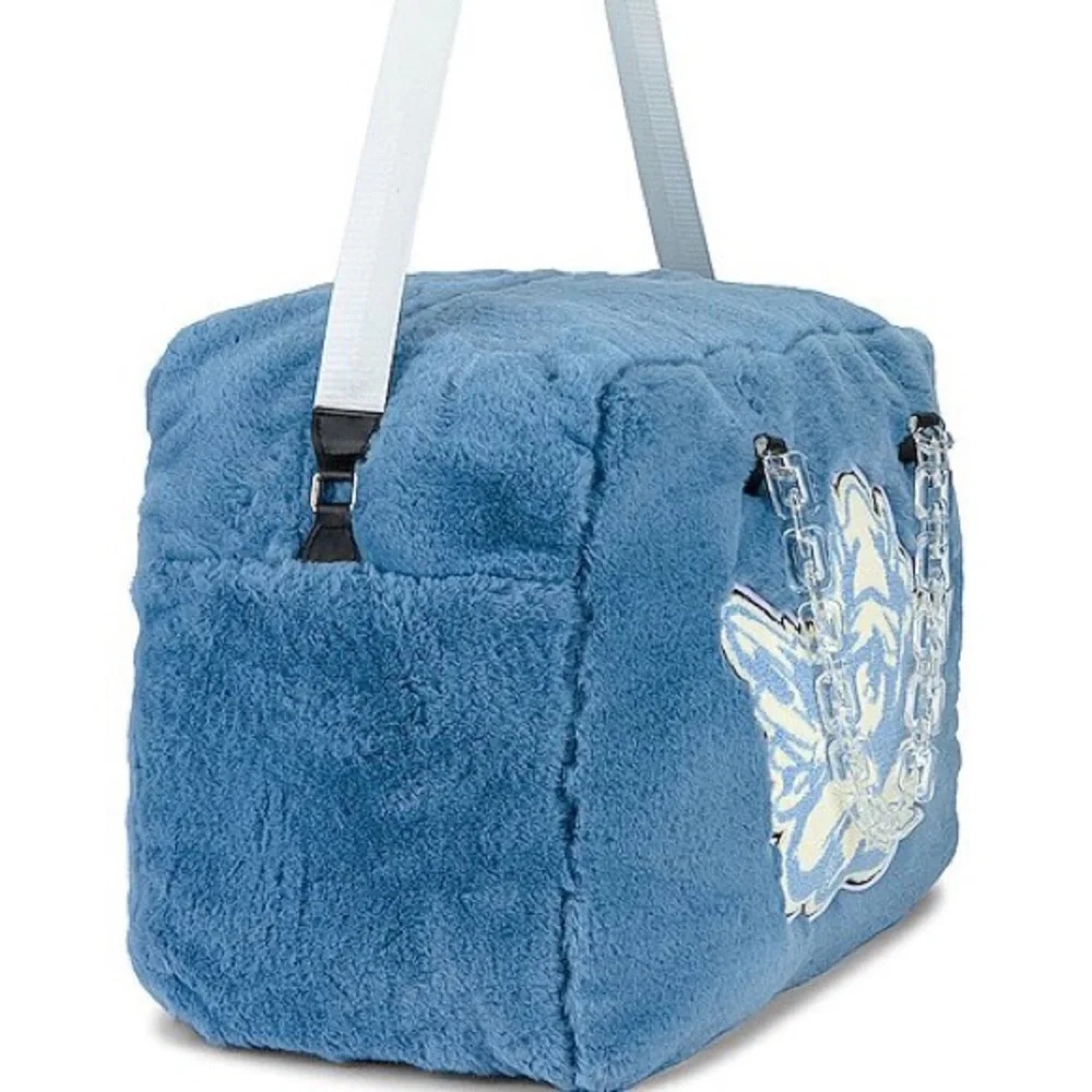 Boys Lie The Weekend Bag Ice Blue Faux Fur
